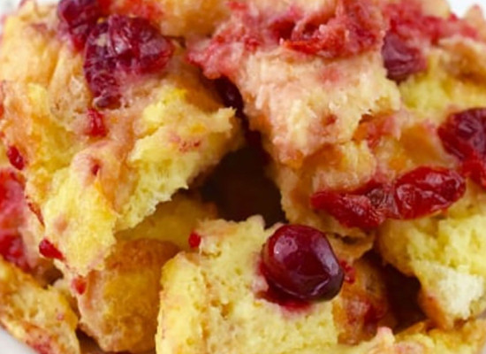 Cranberry White Chocolate Bread Pudding with Balsamic Cranberry Orange Sauce Recipe Smiths Foods